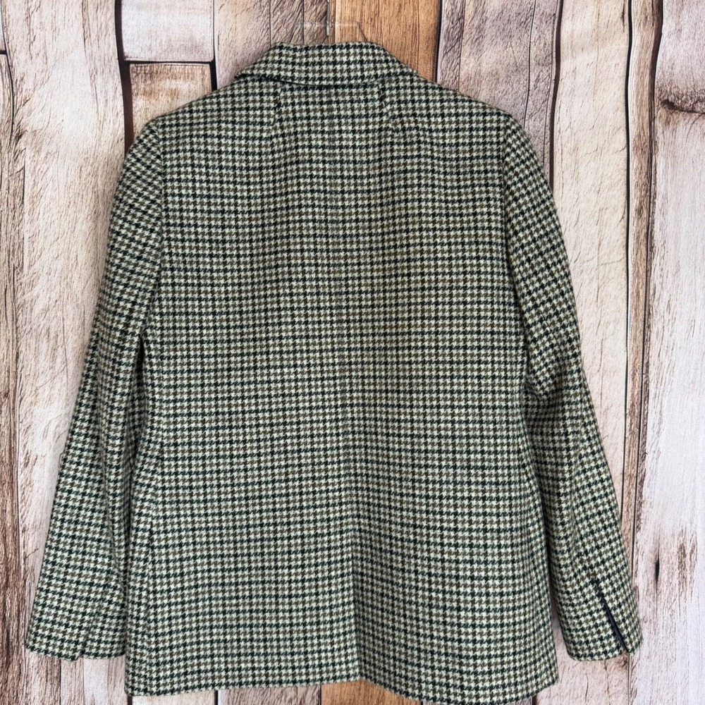 J.Crew Blazer Somerset Moon Wool Houndstooth Office Heritage Workwear Size 6 - Picture 2 of 10